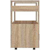  Kuhinjski voziček sonoma hrast 60x45x80 cm inženirski les, (20766732) | Shoptok.si