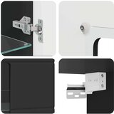 vidaXL Kabinetski zidni Zidne Crna 55 x 29 x 100 cm Konstruirano drvo | shoptok.hr