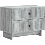 vidaXL Noćni ormar Siva sonoma 62 x 34 5 x 47 5 cm Konstruirano drvo - Siva sonoma | shoptok.hr