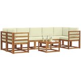  Set vanjskih sofa 8 kom. Prirodna i krem | shoptok.hr