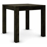  Hrastov stol 80 x 80 cm crne boje sa srebrnim efektom | shoptok.hr