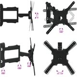vidaXL zidni nosač za zaslon od 32-55 inča maks. vesa 400x400 mm 35 kg | shoptok.hr