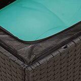  Vrtna garnitura - 7-dijelni set vrtnih sofa od poliratana s jastucima crni - Crna 3x kutna + stol + 3x srednja 1 | shoptok.hr