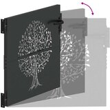  Vrtna vrata Crna 85 x 100 cm Čelik s praškastim premazom | shoptok.hr