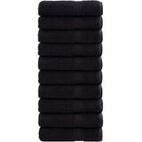 vidaXL Premium brisače 10 kosov črna 50x100 cm 600 g/m2 100 % bombaž | Shoptok.si