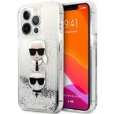  maska za telefon Karl Lagerfeld Hc Liquid Glitter 2 Heads za iPhone 14 Pro 6.1 srebrna (KLHCP14LKICGLS) Cene