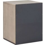 vidaXL Kopalna stenska omarica Siva 38 x 33 x 48 cm Trden mangov les | Shoptok.si