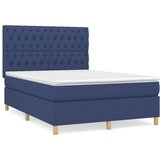  s oprugama i madracem plavi 140 x 190 cm od tkanine | shoptok.hr