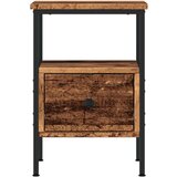 vidaXL Nočna omarica starinski les 34x36x50 cm inženirski les | Shoptok.si