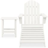 Maison Chic Vrtni Stoli - Stol za vrt Adirondack z naslonjalom za noge in mizo les jelke JS599, (21877655) | Shoptok.si