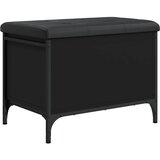  The Living Store Klop za shranjevanje črna 62x42x45 cm inženirski les - Klop Za Shranjevanje, (21444073) | Shoptok.si