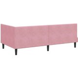  Kotna postelja z vzglavjem Roza 100 x 200 cm Žamet | Shoptok.si