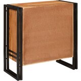 vidaXL Strani šal s predalom Rjava 66 x 33 x 70 cm Trden akacijev les | Shoptok.si