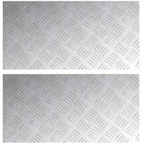  Stepenica Pravokutni 2 pcs Srebrno 60 x 30 cm Aluminij | shoptok.hr