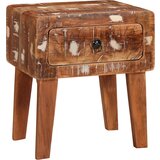 vidaXL Konec mize večbarvno 40 x 32 x 46 cm trden predelan les | Shoptok.si
