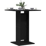 Bistro stol crni hrast 60x60x75 cm inženjerski drvo | shoptok.hr