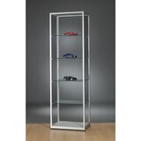  Vitrina, višina 1984 mm, brez osvetlitve, ŠxG 600 x 400 mm, pravokotna, srebrna | Shoptok.si