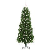 vidaXL Božično drevo med 300 LED z stojalom Zelena 240 cm PE | Shoptok.si