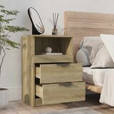  Noćni ormarići 2 kom boja hrasta sonome od konstruiranog drva | shoptok.hr