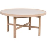 Rowico Okrogla mizica s keramično ploščo v naravni barvi 90x90 cm Marsden – | Shoptok.si
