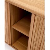 Kave Home Komoda u dekoru jasena s kliznim vratima u prirodnoj boji 180x75,5x40 cm Mailen – | shoptok.hr
