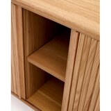 Kave Home Komoda v jesenovem dekorju z drsnimi vrati v naravni barvi 180x75,5x40 cm Mailen – | Shoptok.si
