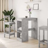 vidaXL Barski stol s držačima boja betona 90x47,5x103,5 cm drveni | shoptok.hr