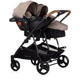 Chipolino 3u1 dječja kolica za blizance ili dvoje djece Duo Smart Tiramisu | shoptok.hr