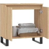 vidaXL Kopalniška omarica sonoma hrast 58x33x60 cm inženirski les | Shoptok.si