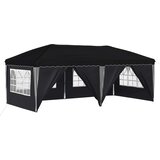 vidaXL Rastezljivi šator za svadbe - šator za zabave 575 x 288 x 245 cm Antracit - Antracit with 6 sidewalls | shoptok.hr