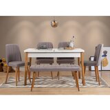  Trpezarijski sto i stolice santiago atlantic white grey Cene