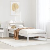 vidaXL Okvir kreveta s uzglavljem bijeli 100x200cm od masivne borovine Cijene