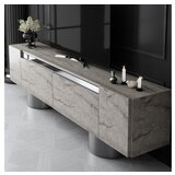 Hanah home tv polica bohem travertine silver