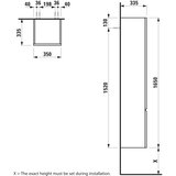 Laufen H4831220954791 - Kupatilski ormarić PRO 165 cm hrast | Eponuda.com