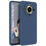  Gumijasti / gel etui Matte za Realme 11 Pro / Pro+ - modri
