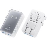 Anker Nano 20W putni zidni punjač 5-portova (2x USB-A, 2x USB-C, utičnica EU na US, UK, AU i EU), beli | Eponuda.com
