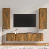 vidaXL 4-dijelni set TV ormarića boja dimljenog hrasta drveni Cijene