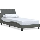 vidaXL Posteljni okvir brez vzmetnice temno siv 90x200 cm blago | Shoptok.si