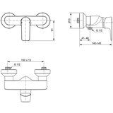 Ideal Standard Slavina za tuš/zidna u zlatnoj boji Connect Air – | shoptok.hr