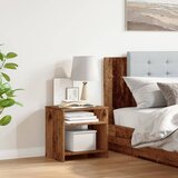  Noćni ormarić boja staro drvo 40x30x40 cm od konstruiranog drva | Eponuda.com