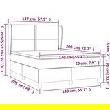 Box spring postelja z vzmetnico temno zelena 140x200 cm žamet, (20901959) | Shoptok.si