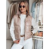 DStreet Krótka kamizelka damska dwustronna CHIPUFF różowa | shoptok.hr