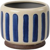 Burgon & Ball Cvetlični lonec za sobne rastline "Collector" - modro črtast - ⌀ 10 cm | Shoptok.si