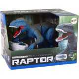 Dinosaur na daljinsko upravljanje Velociraptor - plavi | Shoptok.si