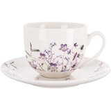 Orion Bela/vijolična porcelanasta skodelica 280 ml Louka – Cene