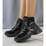 Gemre Black patent ankle boots Celmir | Shoptok.si