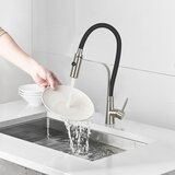 Nettlife Kuhinjska pipa z veliko prilagodljivo raztegljivo pršilno glavo s tušem, črna, 360-stopinjski vrtljivi visokotlačni mešalnik, (22148973) | Shoptok.si