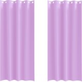 vidaXL Zavjese sa zavjesama 2 pcs Ljubičasta 225 x 140 cm Poliester | shoptok.hr