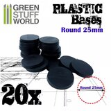 Green Stuff World plastic round base 25mm - PACKx20 Cene