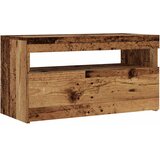 TV ormarić s LED svjetlima staro drvo 75x35x40 cm | shoptok.hr